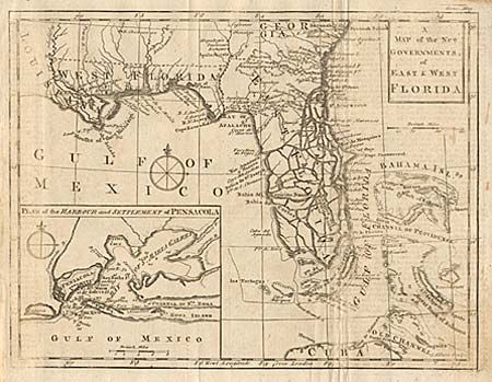 A Map of the New Governments, of East & West Florida