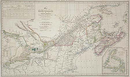 Map of the British Possessions in North America, Compiled from Documents in the Colonial Department. To accompany the report of the Emigration Committee