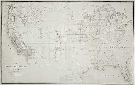 Map of the Public Land States and Territories constructed from The Public Surveys and other official sources in the General Land Office