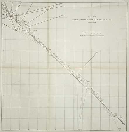 Boundary Survey between California and Nevada (Sheet 1 & 2)