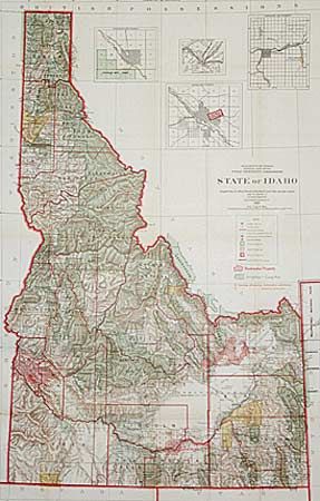 State of Idaho. Compiled from the official Records of the General Land Office and other sources under the direction of I.P. Berthrong