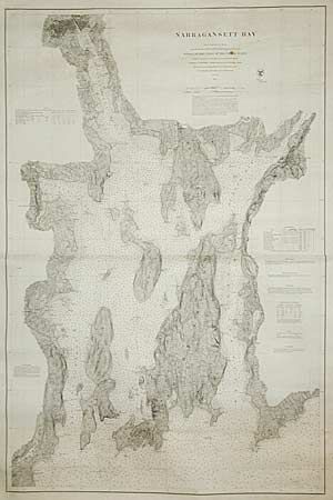 Narragansett Bay. From a Trigonometrical Survey under the direction of Benjamin Peire Superintendent of the Survey of the Coast of the United States