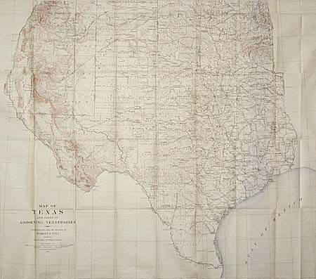 Map of Texas and parts of Adjoining Territories