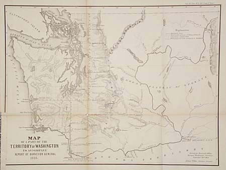 Map of a part of the Territory of Washington to accompany Report of the Surveyor General