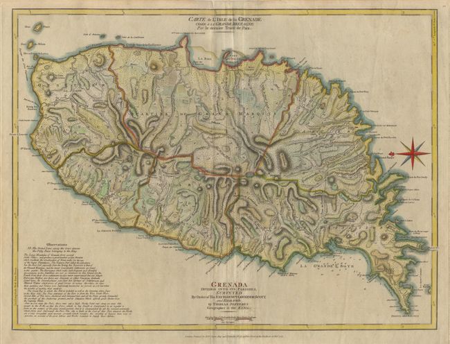 Grenada divided into its Parishes. Surveyed By Order of His Excellency Governor Scott