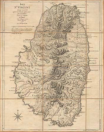Isle St. Vincent Levee en 1773 apres le Traite fait avec les Caraibes