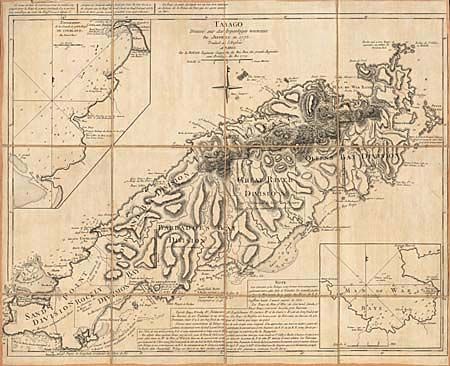 Tabago Dresse sur des Arpentages nouveaux Par Jeffreys an 1775