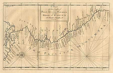 A Chart of the Coasts of Peru, Quito, Popayan and the Isthmus of Darien