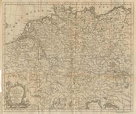 A Compleat Map of Germany comprehending in one View the different Seats of the Present War