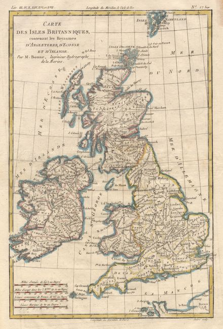Carte des Isles Britanniques, contenant les Royaumes D' Angleterre, d' Ecosse et d' Irlande