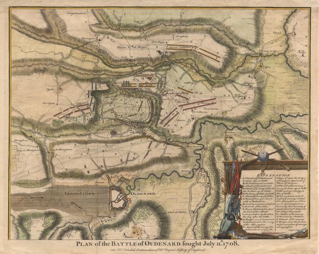 Plan of the Battle of Oudenard fought July 11th. 1708