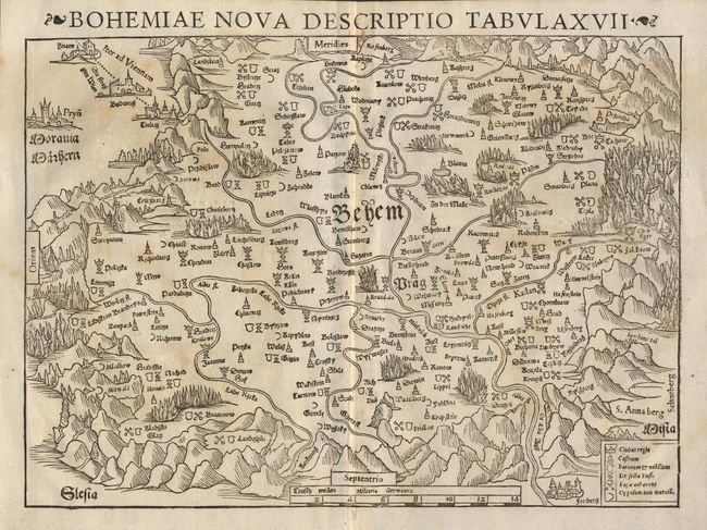 Bohemiae Nova Descriptio Tabula XVII