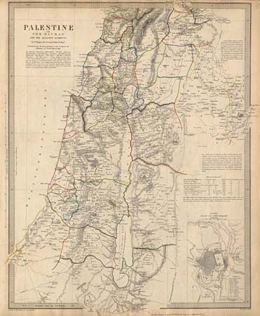 Palestine with The Hauran and the adjacent districts