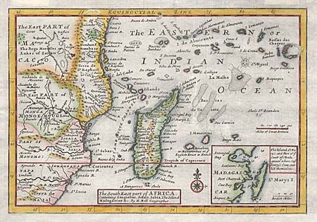 The South East part of Africa, Containing Zanguebar, Sofala, Sabia, The Island Madagascar & c.