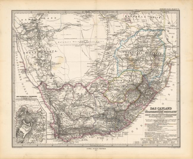 Das Capland nebst den Sud-Afrikanischen Freistaaten und dem Gebiet der Hottentotten & Kaffern