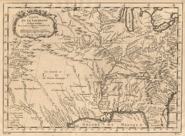 Carte de la Louisiane et Pays Voisins Pour servir a l' Histoire Generale des Voyages