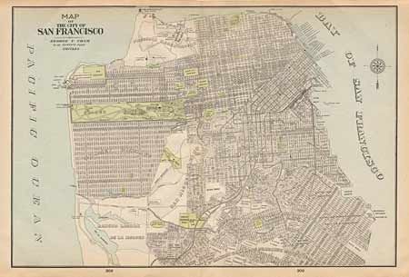 Map of the City of San Francisco