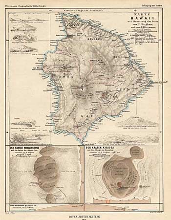 Karte von Hawaii mit Benutzung der daten