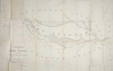 Boundary of the Creek Country surveyed under the direction of the Bureau of Topographical Engineers
