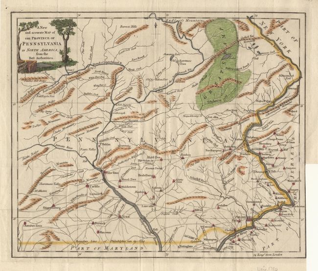 A New and Accurate Map of the Province of Pennsylvania in North America, from the Best Authorities