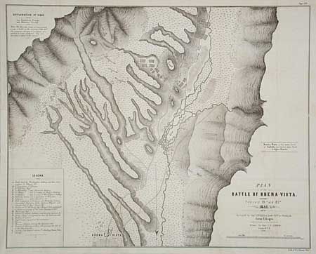 Plan of the Battle of Buena-Vista. Fought February 22nd and 23rd 1847