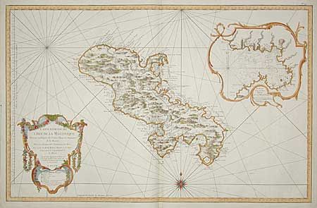 Carte Reduite de l' Isle de la Martinique Dressee au Depost des Cartes Plans et Journaux de la Marine