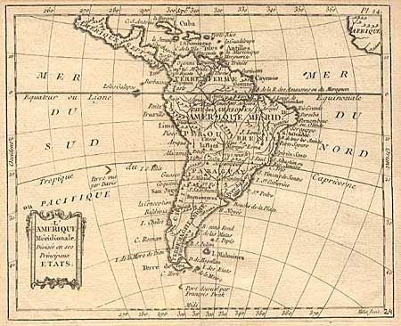 L'Amerique Meridionale, Divisee en ses Principaux Etats