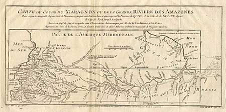 Carte du Cours du Maragnon ou de la Grande Riviere des Amazones