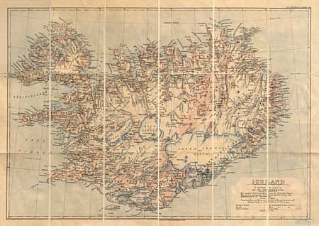 Iceland. To illustrate the paper by Dr. Th. Thoroddson