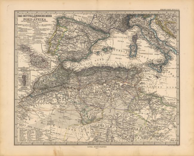 Das Mittellandische Meer und Nord-Afrika [Westliches Blatt] and [Ostliches Blatt]