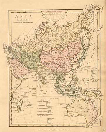 Asia, drawn from the latest Astronomical Observations