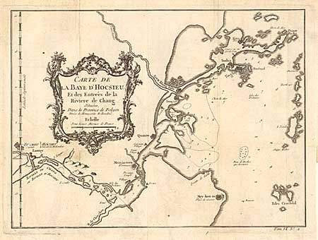 Carte de La Baye D' Hocsieu Et des Entress de la Riviere de Chang Situees dans la Province de Fokyen