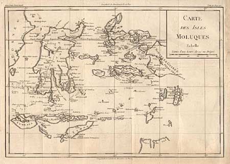 Carte des Isles Moluques Echelle