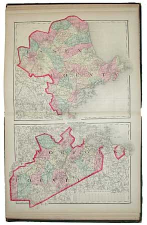 Official Topographical Atlas of Massachusetts, from Astronomical, Trigonometrical, and Various Local Surveys; Compiled and Corrected by H.F. Walling & O.W. Gray