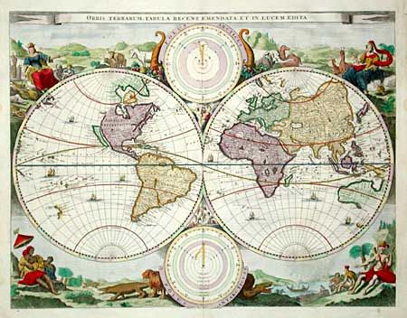 Orbis Terrarum Tabula Recens Emendata Et In Lucem Edita