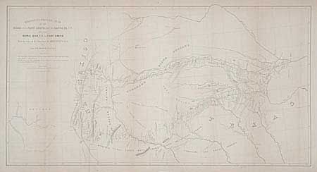 Topographical map of the road from Forth Smith, Arks. To Santa Fe, N.M. and from Dona Ana N.M. to Fort Smith