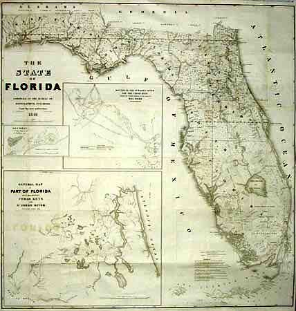 The State of Florida Compiled in Bureau of Topographical Engineers From the best authorities