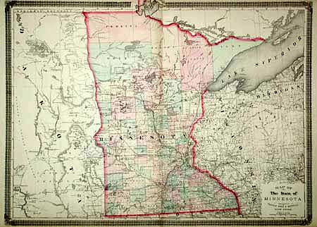 Map of The State of Minnesota