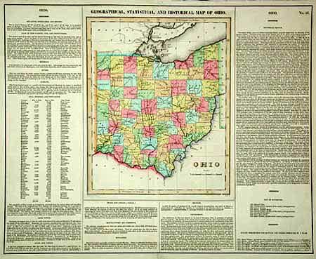Geographical, Statistical and Historical Map of Ohio