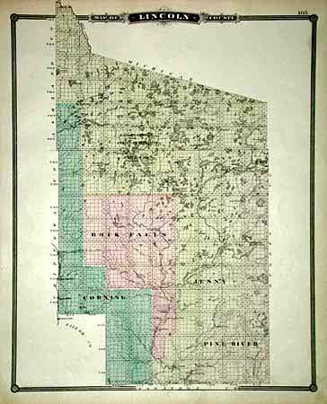 Map of Lincoln County