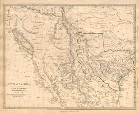 Central America including Texas, California and the Northern States of Mexico