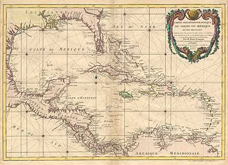 Carte Geo-Hydrographique du Golfe du Mexique et de ses isles