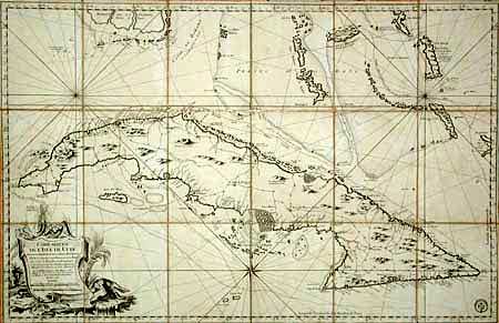 Carte Reduite de l' Isle de Cube Dressee au Depot des Cartes et Plane de la Marine Pour le Service des Vaisseaux du Roy