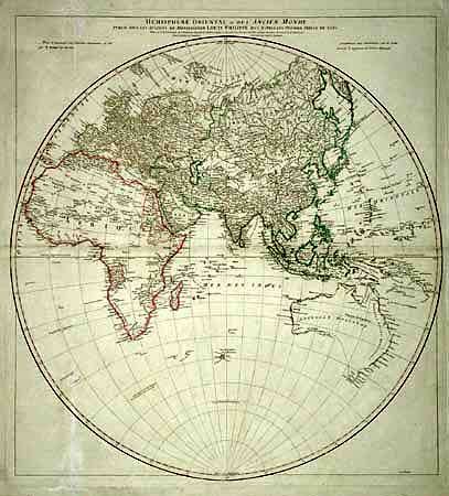 Hemisphere Oriental ou De l' Ancien Monde