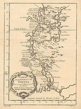 Carte des Environs de Tornea