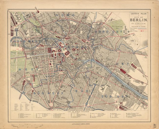 Lett's Plan of the City of Berlin