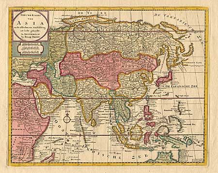 Nieuwe Kaart van Asia na de alderlaatste Ontdekking int licht gebracht