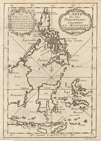 Carte Des Isles Philippines Celebes et Moluques