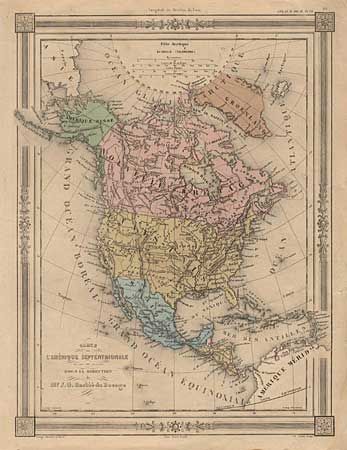 Carte de l' Amerique Septentrionale [together with] Nord-Amerika