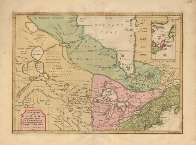 Nieuwe Kaart van Kanada, De Landen aan de Hudsons-Baay en de Noordwestelyke deelen van Noord-Amerika